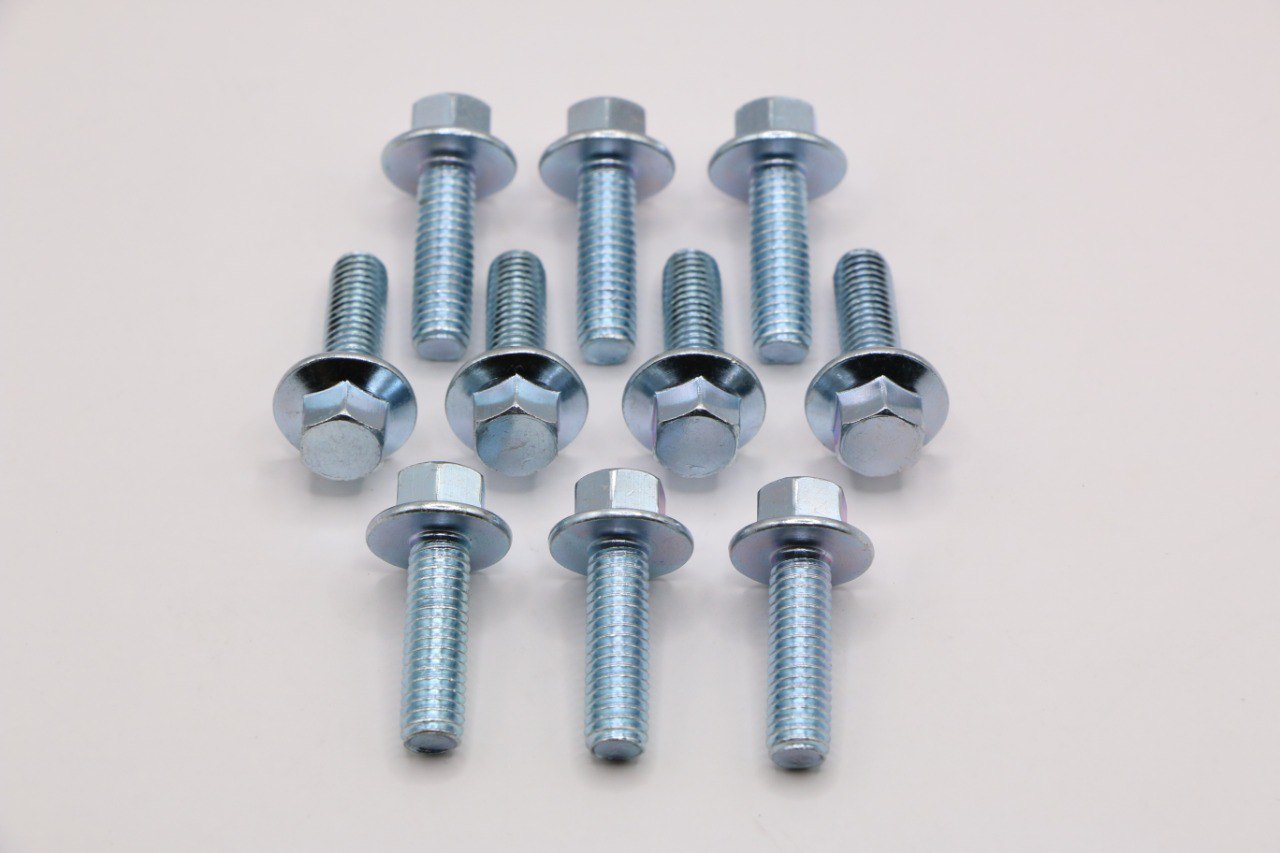 Болт М8х30 резьбовыдавливающий с фланцем, набор 10 шт