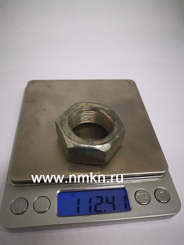 Гайка М27х1.5х22 КАМАЗ шпильки балансира гайка м27*1,5, гайка 27х1.5 шпильки балансира задн.подв в Нижнем Новгороде